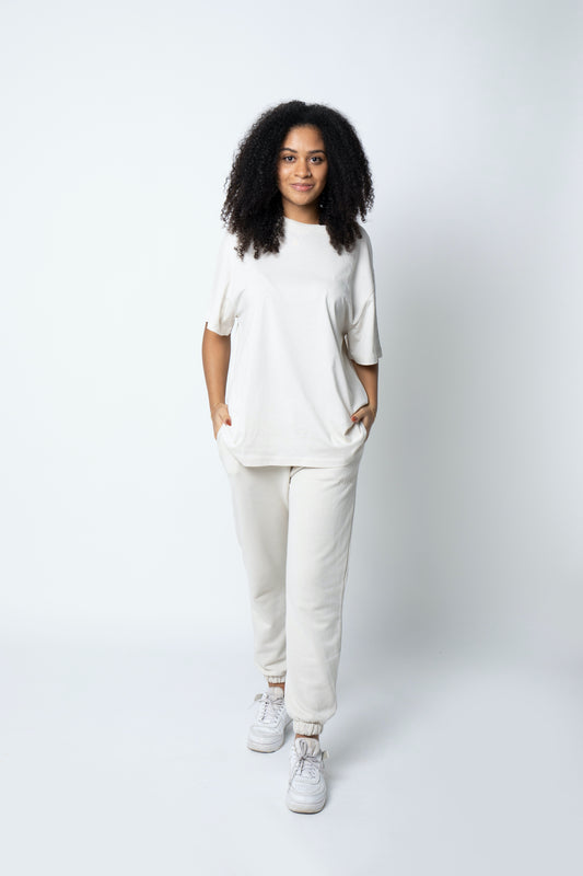 T-SHIRT "Choose Less" - BEIGE