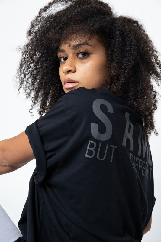 T-SHIRT "Same But Different" - NOIR