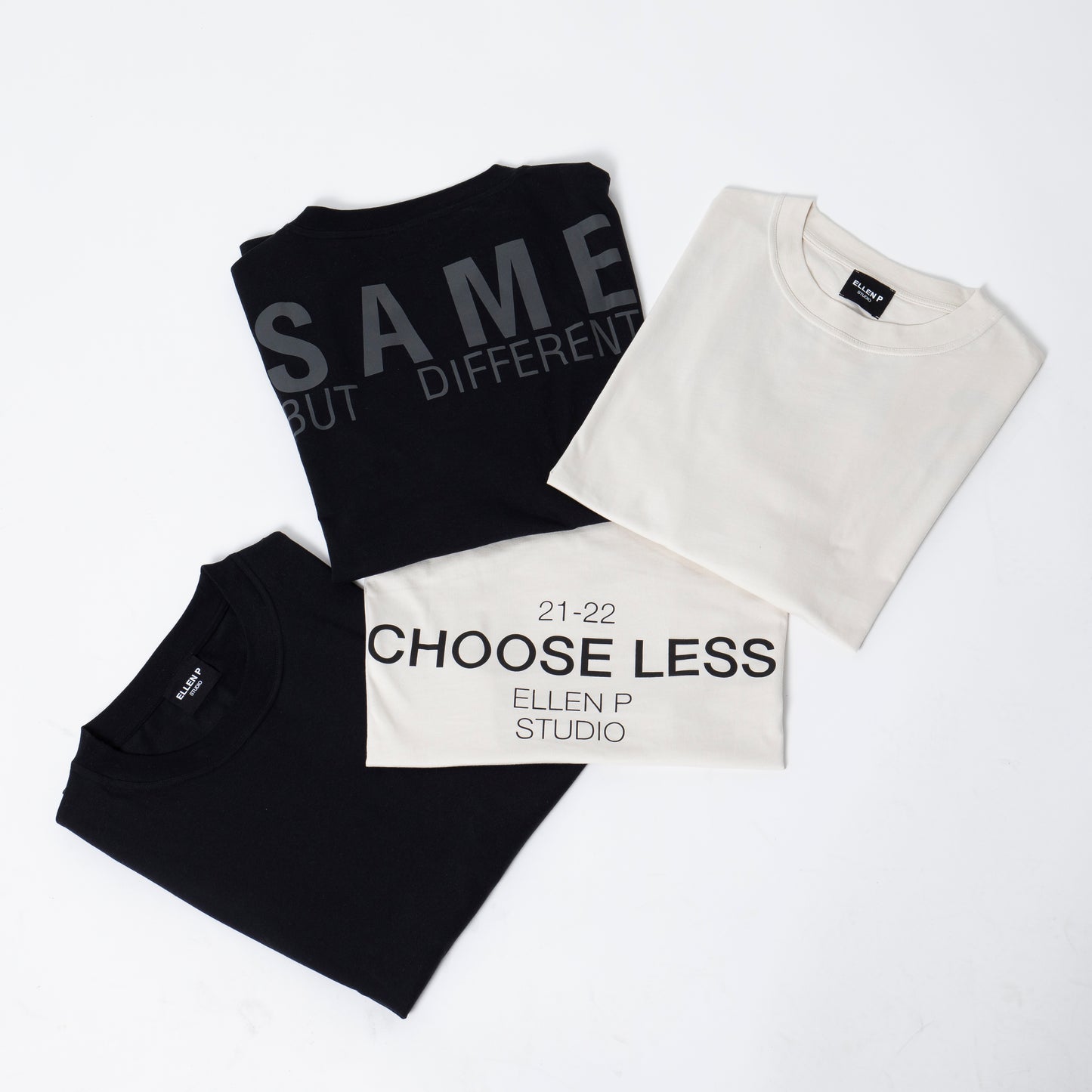 "Same But Different" T-SHIRT - BLACK